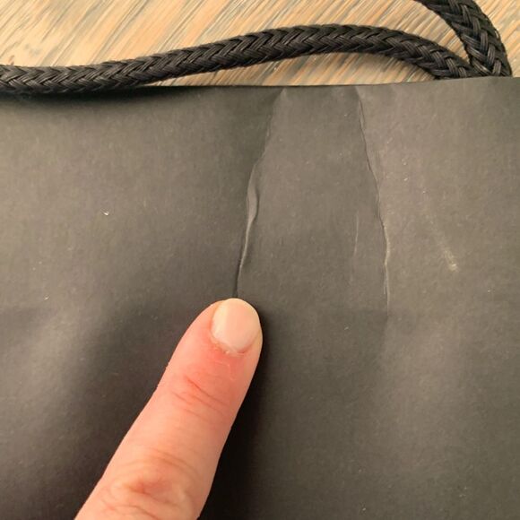 CHANEL Empty Gift Shopping Bag – Black with Logo, 12” x 9.5” – Authentic - Picture 7 of 7